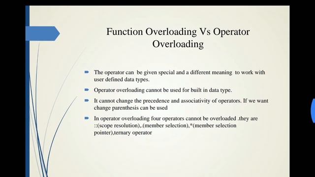 Function overloading in C++