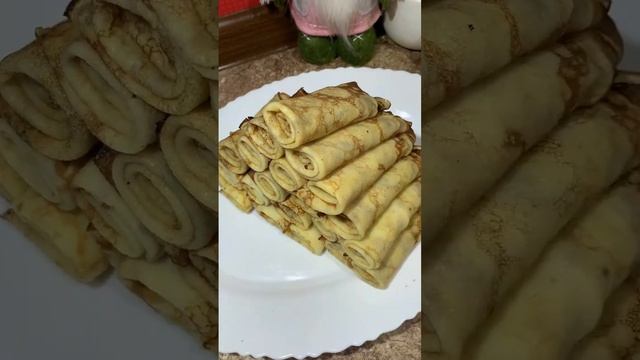 Скоро рецептик будет ...Идеальные блинчики #рецепты смотреть онлайн