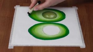 Art #25 / Avocado / 3D Drawing with Oil Pastels