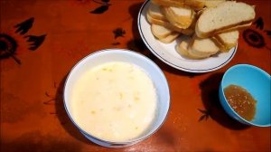 Гренки с яблочным повидлом