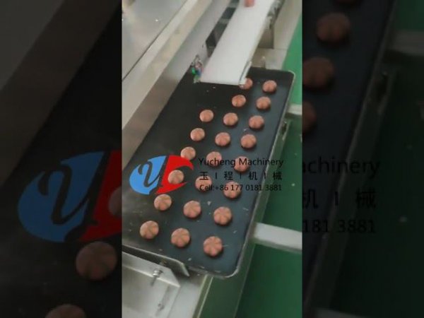 Double Color Stripe Chocolate Center Filled Cookies Making Machine