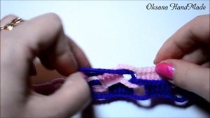 Интересный шарф снуд крючком. Мастер класс