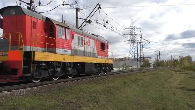 Маневровый тепловоз ЧМЭ3Э-6232 (ТЧ-2, 06.2020 г. — передан в ТЧЭ-36 Новомосковск) следует резервом. смотреть онлайн
