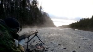 Пулемет MG-3, 200 метров. Стреляем-попадаем.