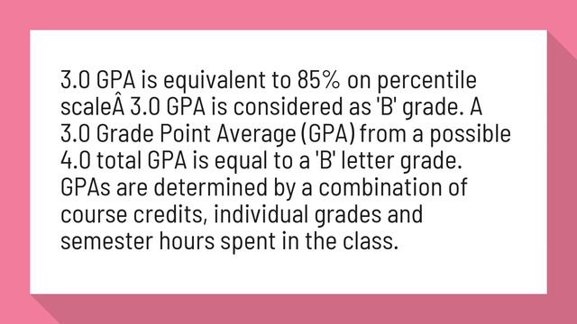 What is a B GPA?