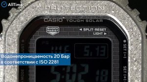Обзор часов Casio G-SHOCK GMW-B5000PS-1E с хронографом. Японские наручные часы. AllTime