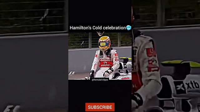 Lewis Hamilton's Coldest celebration 🥶 #viralvideo #shortfeed #formula1 #lewishamilton