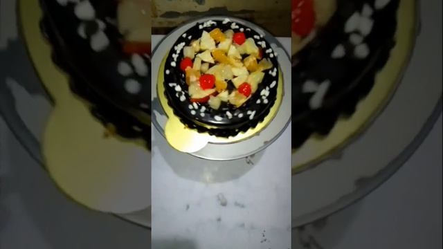 chocolate fruit cake 🍰.(#cakedecorating#viral#trending#song#cakes#youtube#shortvideo#shorts#status)