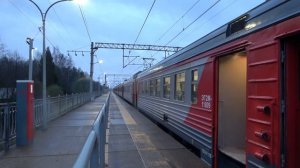 Последние Торжки на Ленинградке! Апрель 2024 | Электропоезда ЭТ2М на платформе Ямуга