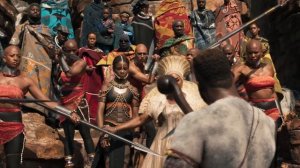 Black Panther M'Baku Challenges T'Challa IMAX Aspect Ratio 4K