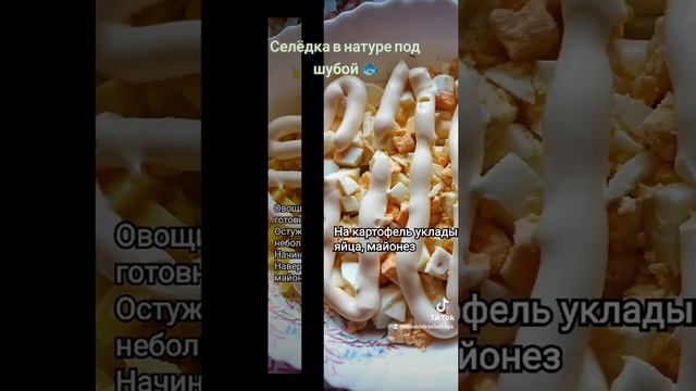 Салат в натуре под шубой 🥗 #shorts #тикток #кулинария #рецепты #салаты #еда #вкусно #рекомендации смотреть онлайн