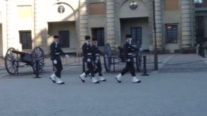 Смена караула в Стокгольме (Швеция)