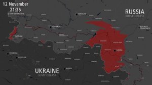 Карта боевых действий в Курской области