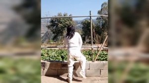 Polio Lady Walking With a Stick | Handicapped Girl | Short Leg