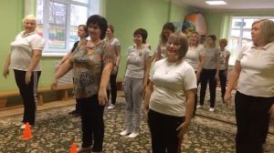 Утренняя зарядка для воспитателей!! МАДОУ "Детский сад № 80", г.Саранск