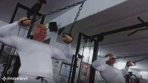 Качаем заднюю дельту , цепи+ одинарные рукоятки