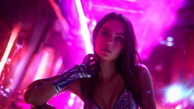 Star Babes Galactic Glow RetroFuturistic Synthwave Cosmic SciFi AI смотреть онлайн