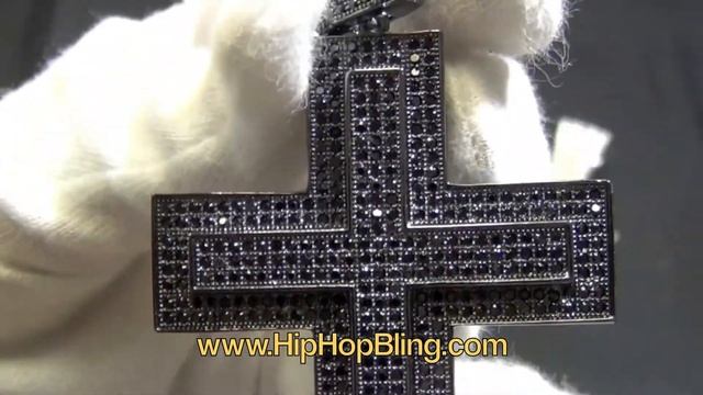 Double Layers Bling Bling Cross BLACK - LEMONADE - RHODIUM смотреть онлайн
