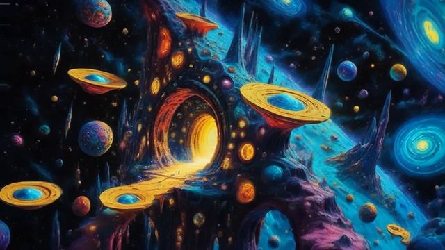 Psychedelic Trance - Mushroom Trippy   Space Visualization mix 2025 (AI Graphic Visuals)