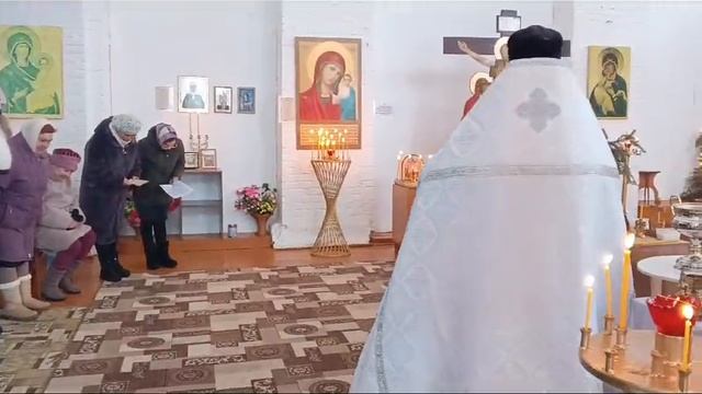 Сегодня состоялось Великое освящение воды в Казанско-Богородицкой церкви в селе Муратове