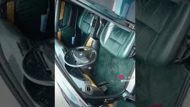тёмно-зелёный салон BMW
