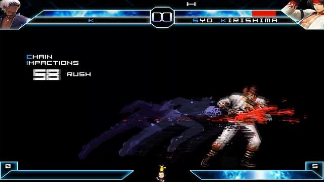 Mugen - KOF - K' (K dash) vs. Syo Kirishima - K' vs. 霧島翔 смотреть онлайн