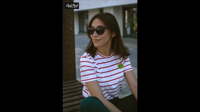 StyleMark Polarized L2472С женские фиолетовые cолнцезащитные очки кошачий глаз