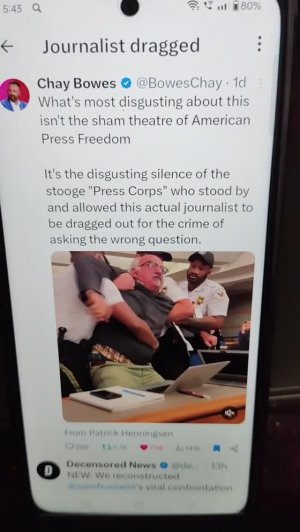 Американского журналиста силой вынесли с пресс-конференции