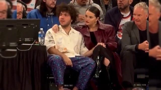 Selena Gomez and Benny Blanco lovely moments at the New York Knicks basketball game