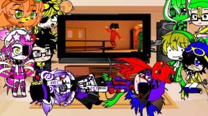 Fandoms react to each other part one Baldi and JEFFY (Vids not mine)