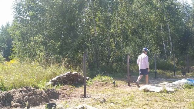 ЗАБОР ДЕРЕВЯННЫЙ. УСТАНОВКА. УСТАНОВИЛ ЗАБОР ДЕРЕВЯННЫЙ НА НОВЫЙ УЧАСТОК. смотреть онлайн