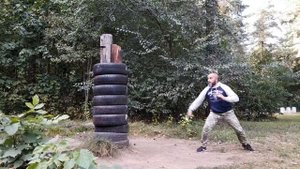 Тренировка с нунчаками