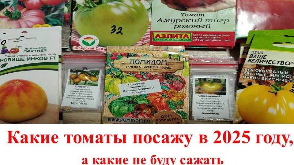 Какие томаты посажу в 2025 году, а какие не буду сажать 🍅🍅🍅