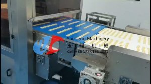 超声波切片饼干Factory industrial use production line ultrasonic cutter ice box nuts cookies making machine