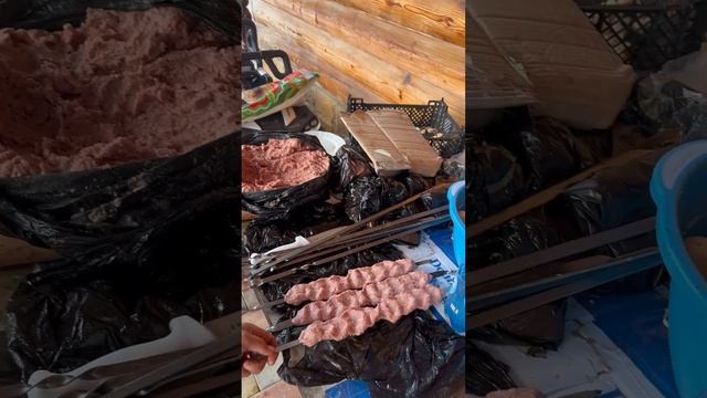 Люля на Мангале Как правильно Готовить Люля? #shortsvideo #food #share #meat #shortsviral #еда #дача