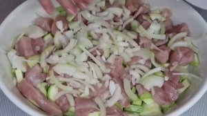 Запеканка с курицей и кабачками пошаговый рецепт