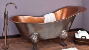 Ванна медная с полированной поверхностью от Bronzoff