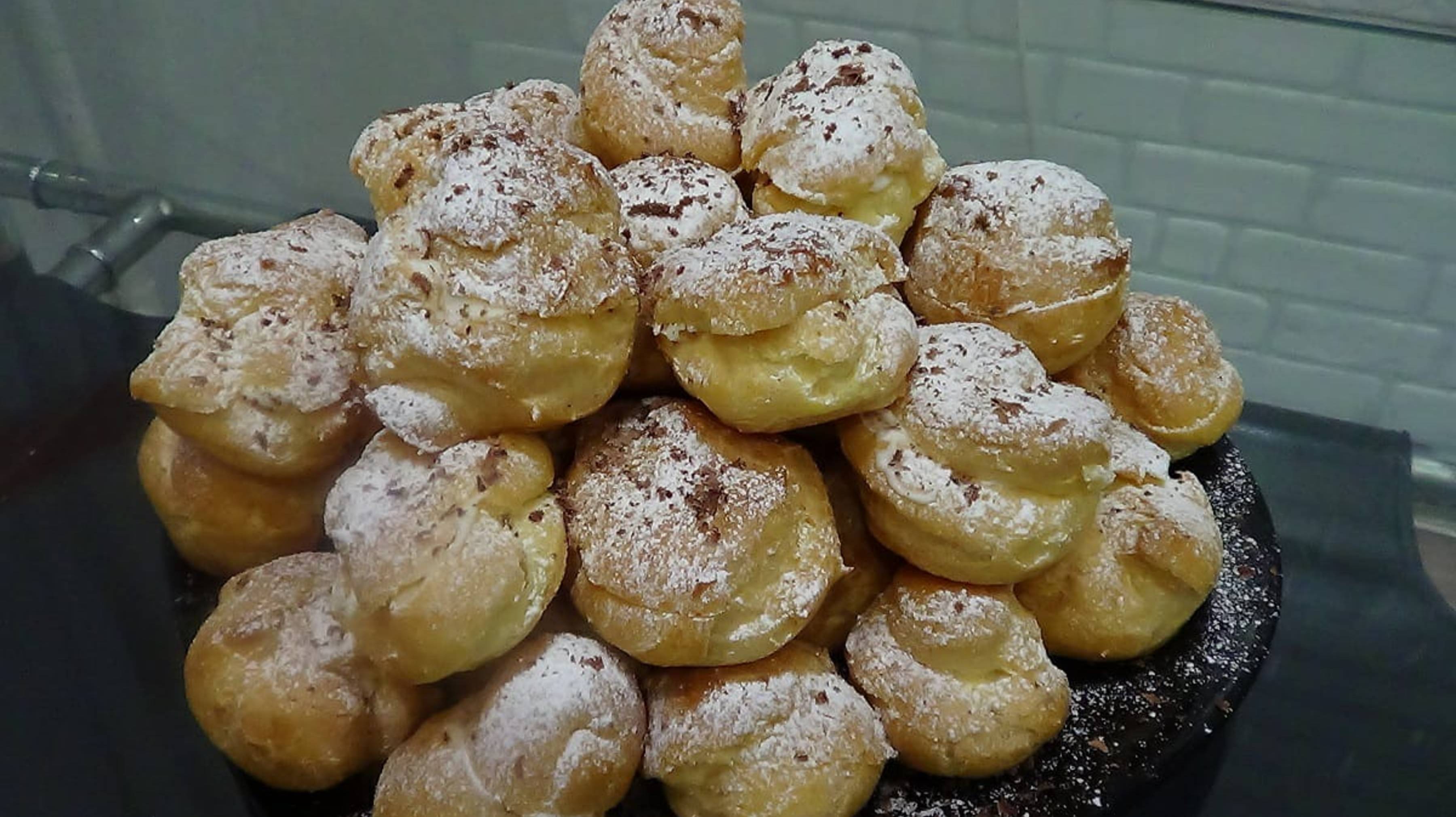 Вкуснейшие профитроли с кремом смотреть онлайн