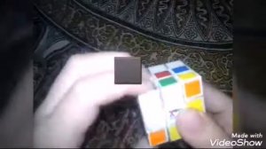 Как собрать флаг Японии на кубике Рубика 3×3