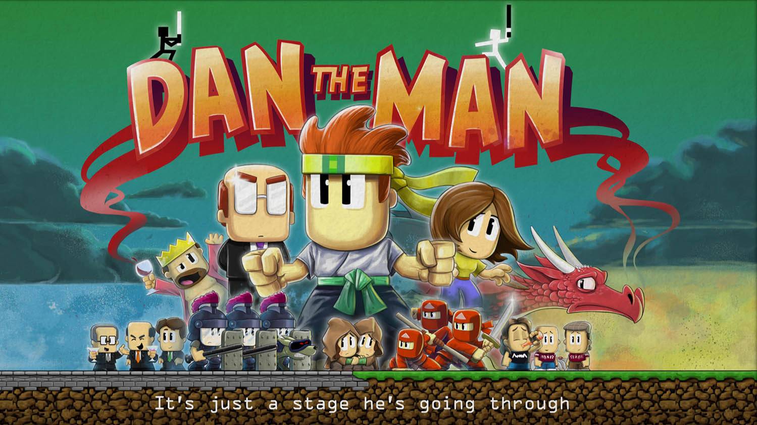 Играю в пиксельный Dan the man часть 3 смотреть онлайн