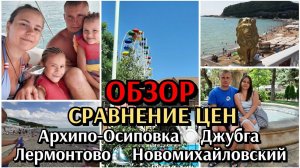 обзор и сравнение цен / Архипо-Осиповка / Джубга / Лермонтово / Новомихайловский / день 13