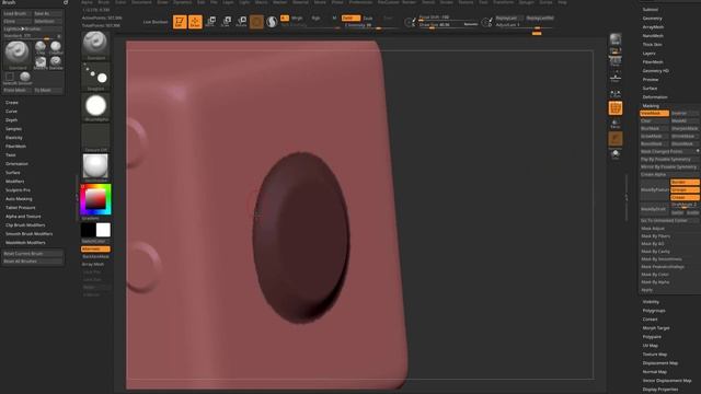 088 ZBrush 2021.7 - Adjust Last, Group Changed, Mask Changed, and Mask Boost & Dilute (720p)