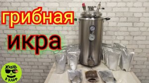 Грибная икра в РЕТОРТ пакетах в автоклаве Вейн