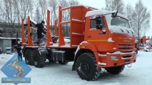 Сортиментовоз с гидроманипулятором Майман-100S на шасси КАМАЗ-43118