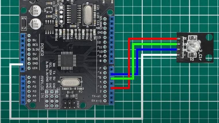 Подключение RGB подсветки с помощью ARDUINO UNO 🤖