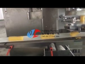 Automatic filling potato bars encrusting machine