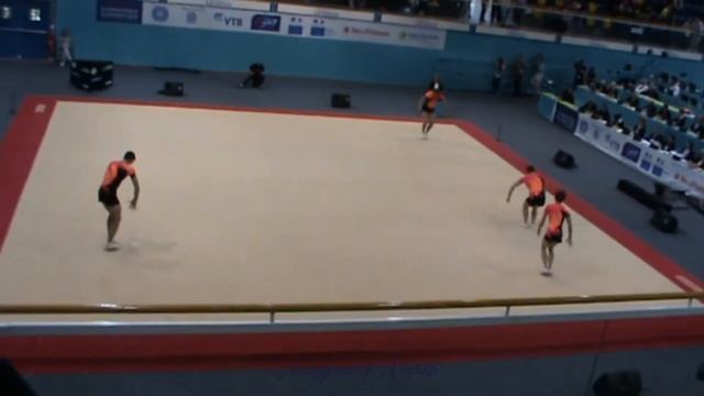 RUS 2 - Men group Acro worlds Levallois 2014 qualifs Balance смотреть онлайн