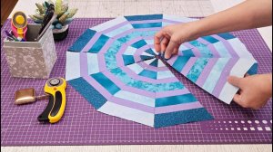 Попрощайтесь с разными линейками. Как сшить столешницу для круглого стола только с простой линейкой.