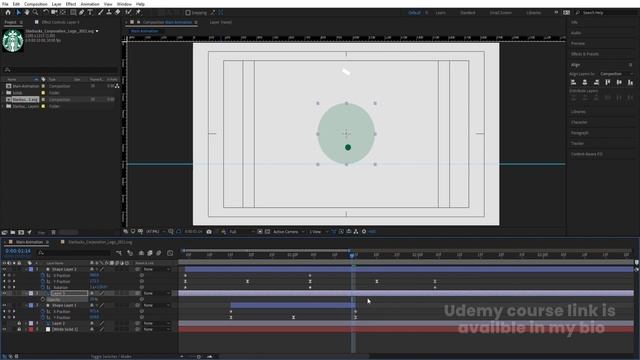 Starbucks logo Animation In Adobe After Effects - After Effects Tutorial - No Plugins.