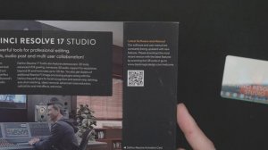 Blackmagic Design Davinci Resolve Studio 17 - Unboxing